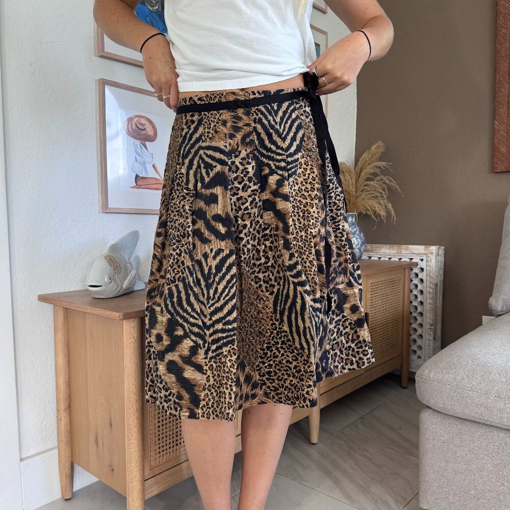 Judy Lee Cole Animal Print Skirt
